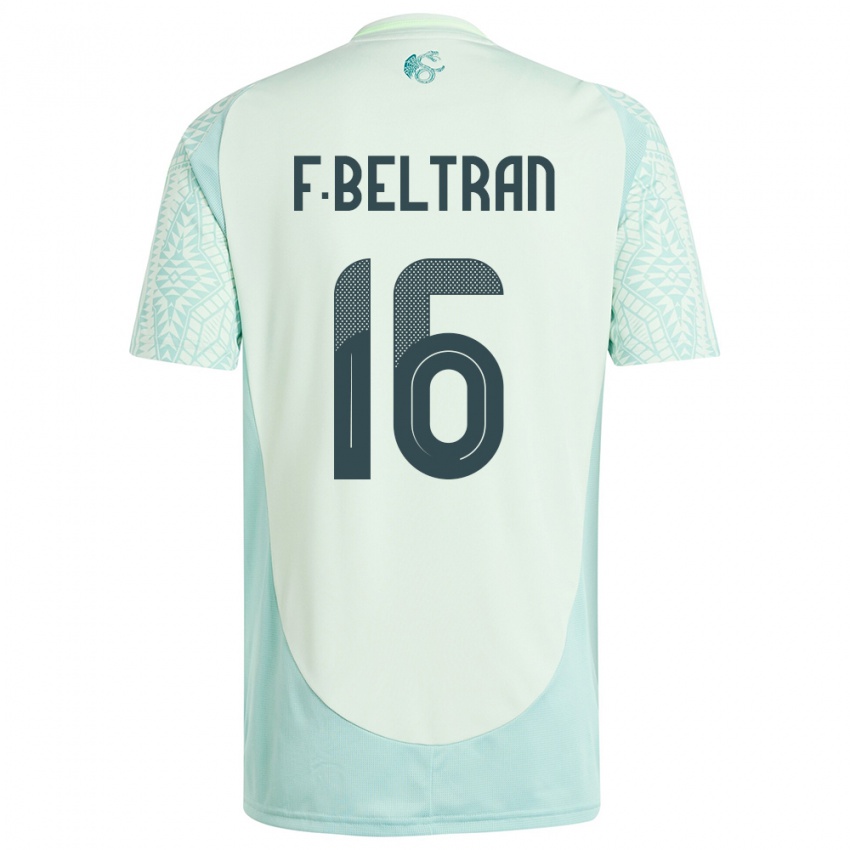 Mulher Camisola México Fernando Beltran #16 Linho Verde Alternativa 24-26 Camisa