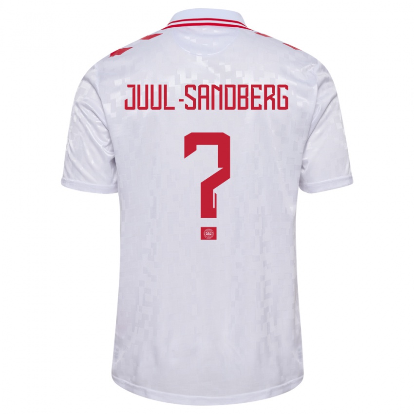 Mulher Camisola Dinamarca Nikolaj Juul-Sandberg #0 Branco Alternativa 24-26 Camisa