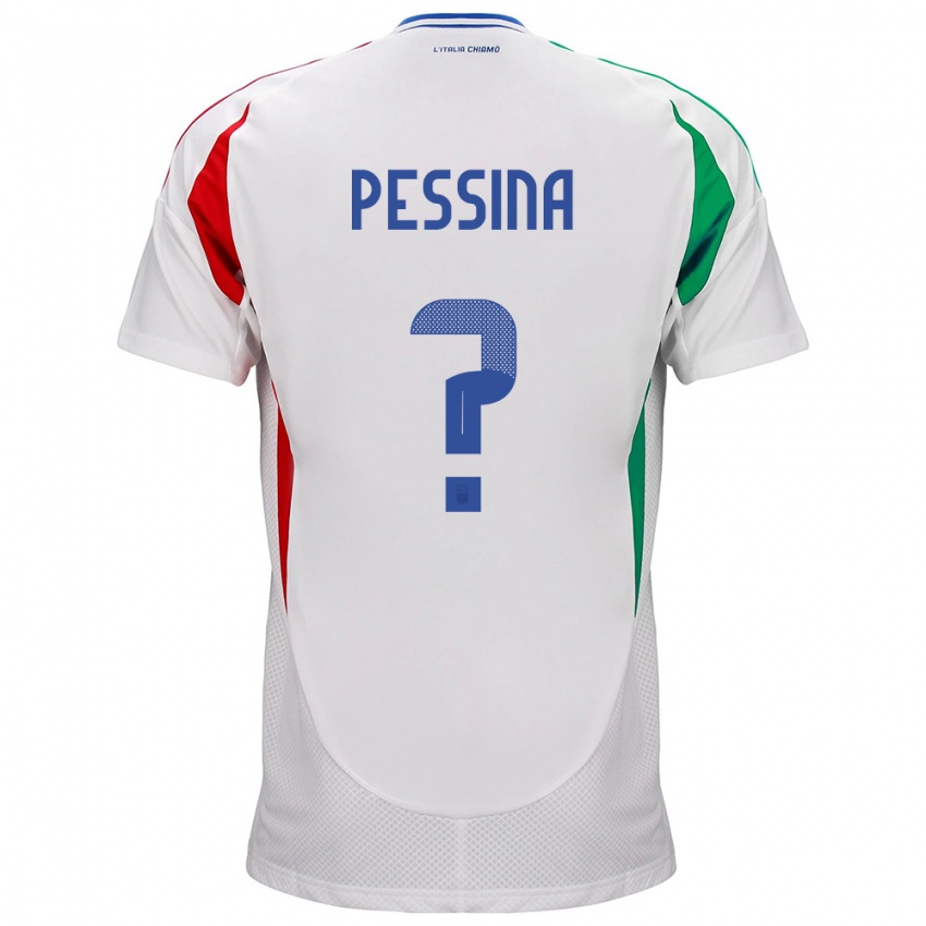 Mulher Camisola Itália Massimo Pessina #0 Branco Alternativa 24-26 Camisa
