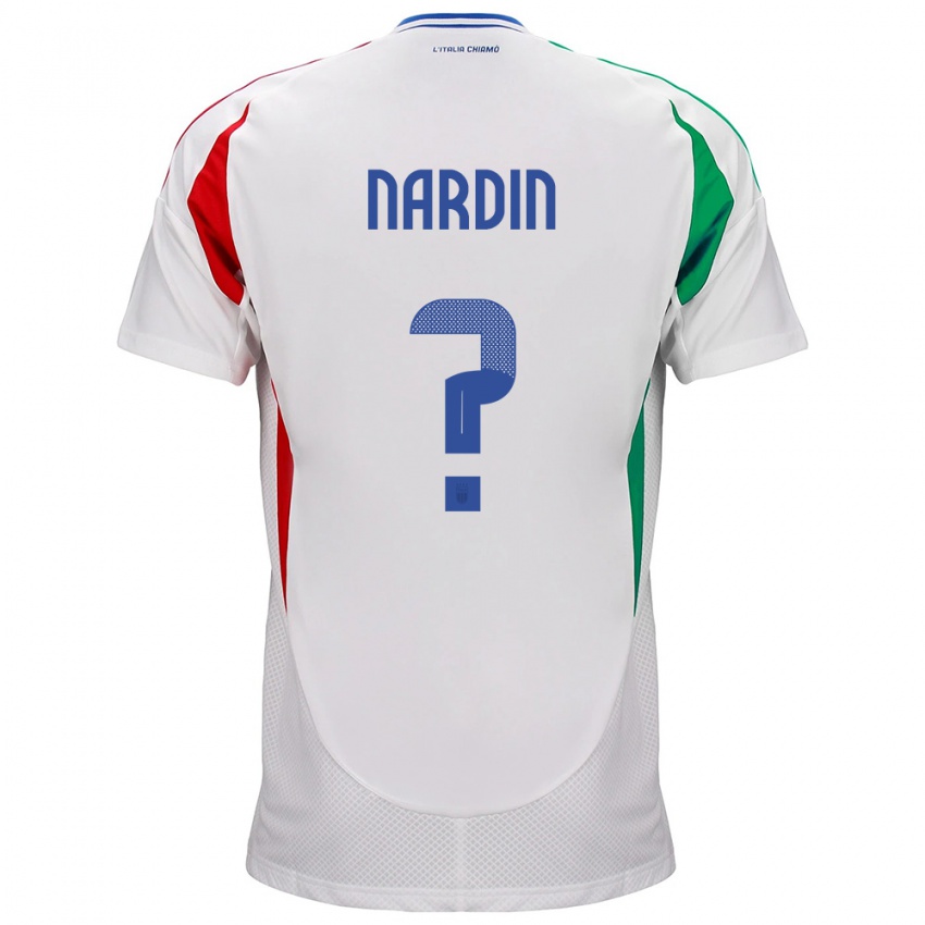 Mulher Camisola Itália Federico Nardin #0 Branco Alternativa 24-26 Camisa