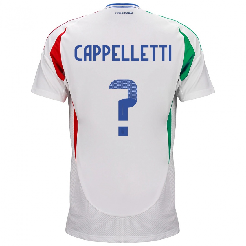 Mulher Camisola Itália Mattia Cappelletti #0 Branco Alternativa 24-26 Camisa