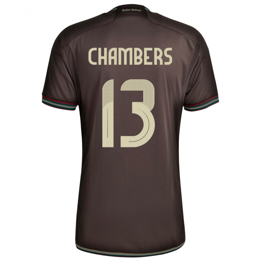 Mulher Camisola Jamaica Chris-Ann Chambers #13 Noite Marrom Alternativa 24-26 Camisa