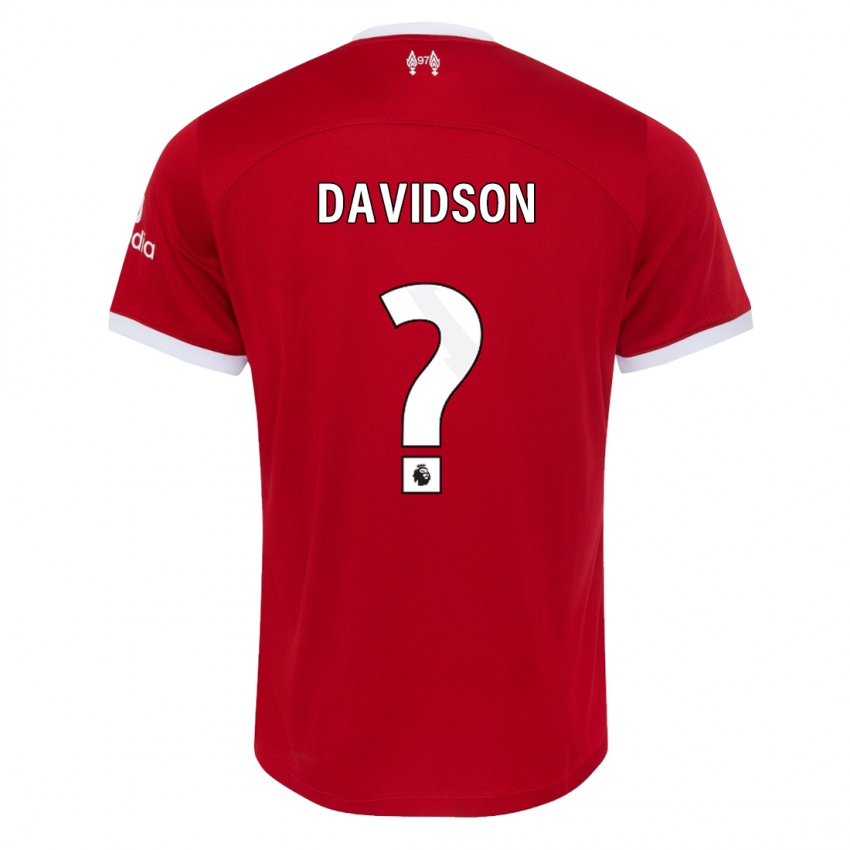 Criança Camisola Josh Davidson #0 Vermelho Principal 2023/24 Camisa