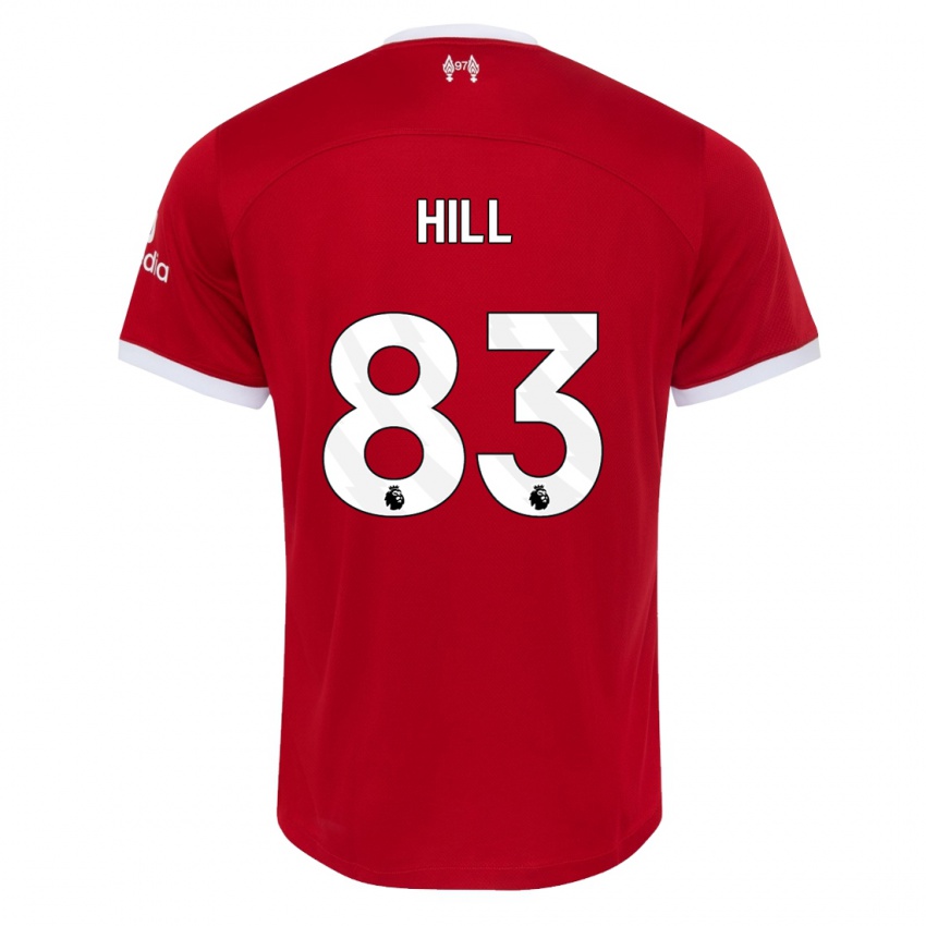 Criança Camisola Tom Hill #83 Vermelho Principal 2023/24 Camisa