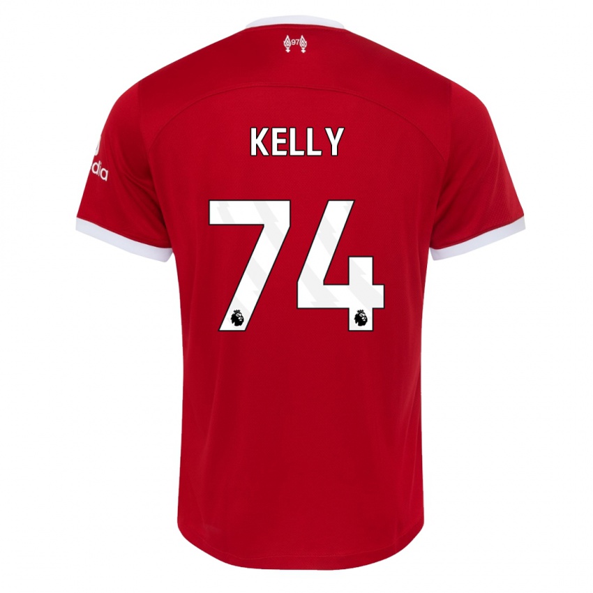 Criança Camisola Oscar Kelly #74 Vermelho Principal 2023/24 Camisa