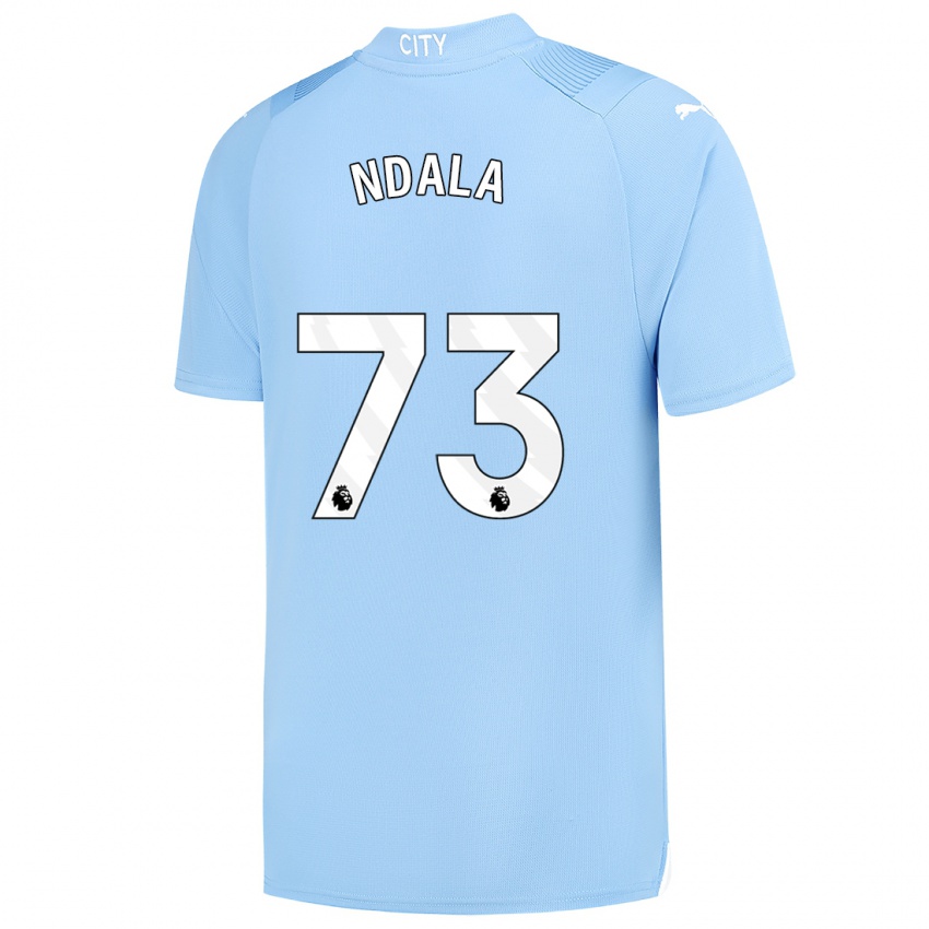 Criança Camisola Joel Ndala #73 Azul Claro Principal 2023/24 Camisa