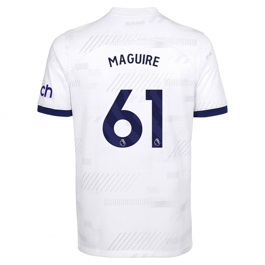 Criança Camisola Aaron Maguire #61 Branco Principal 2023/24 Camisa