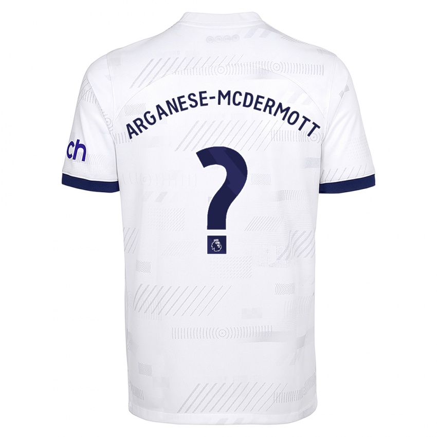 Criança Camisola Pele Arganese-Mcdermott #0 Branco Principal 2023/24 Camisa