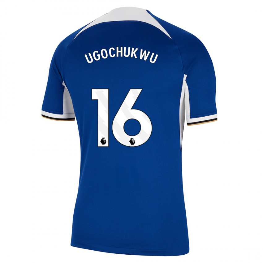 Criança Camisola Lesley Ugochukwu #16 Azul Principal 2023/24 Camisa