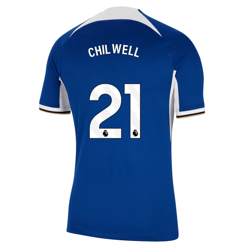 Criança Camisola Ben Chilwell #21 Azul Principal 2023/24 Camisa