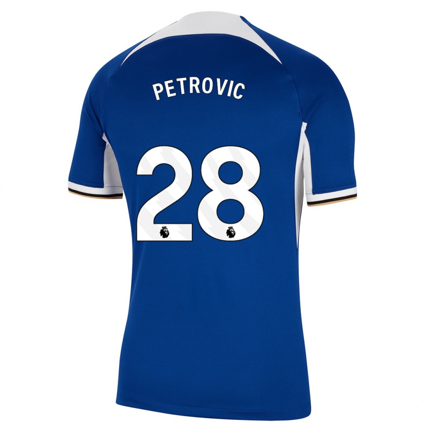 Criança Camisola Djordje Petrovic #28 Azul Principal 2023/24 Camisa