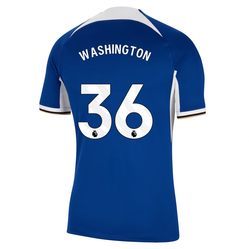 Criança Camisola Deivid Washington #36 Azul Principal 2023/24 Camisa