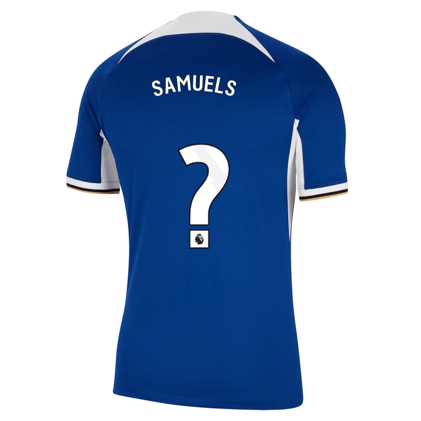 Criança Camisola Ishé Samuels-Smith #0 Azul Principal 2023/24 Camisa