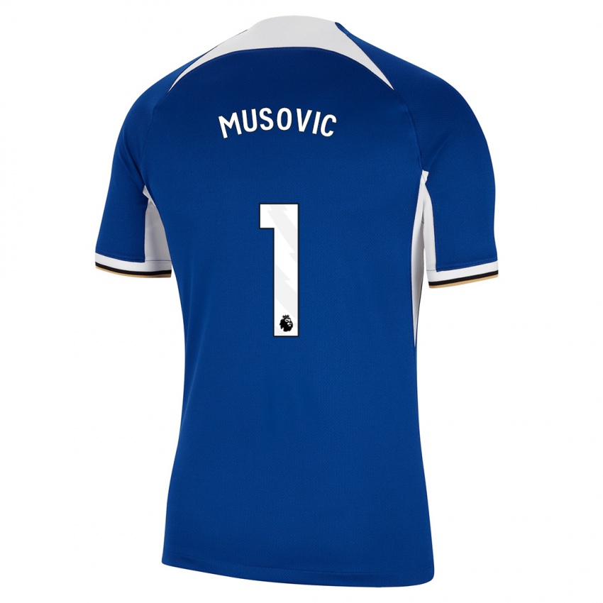 Criança Camisola Zecira Musovic #1 Azul Principal 2023/24 Camisa