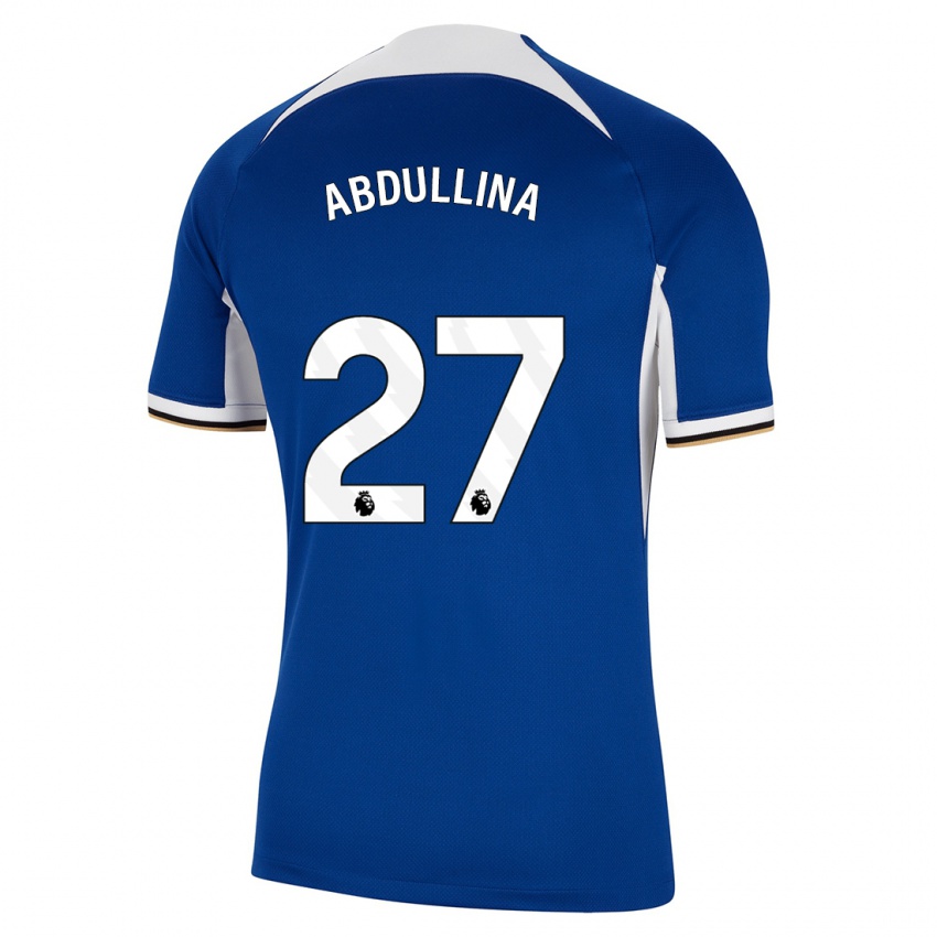 Criança Camisola Alsu Abdullina #27 Azul Principal 2023/24 Camisa