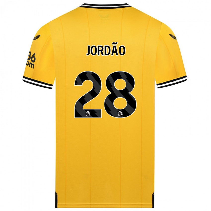 Criança Camisola Bruno Jordao #28 Amarelo Principal 2023/24 Camisa