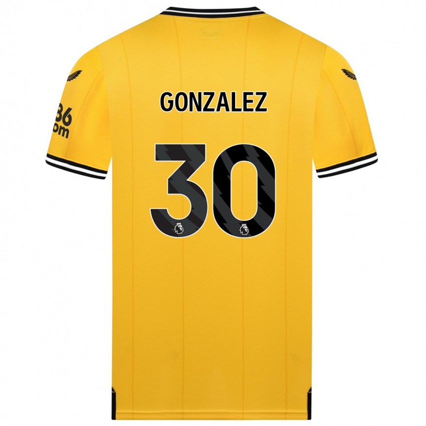 Criança Camisola Enso González #30 Amarelo Principal 2023/24 Camisa