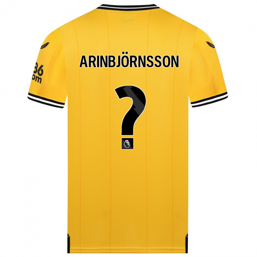 Criança Camisola Pálmi Rafn Arinbjörnsson #0 Amarelo Principal 2023/24 Camisa