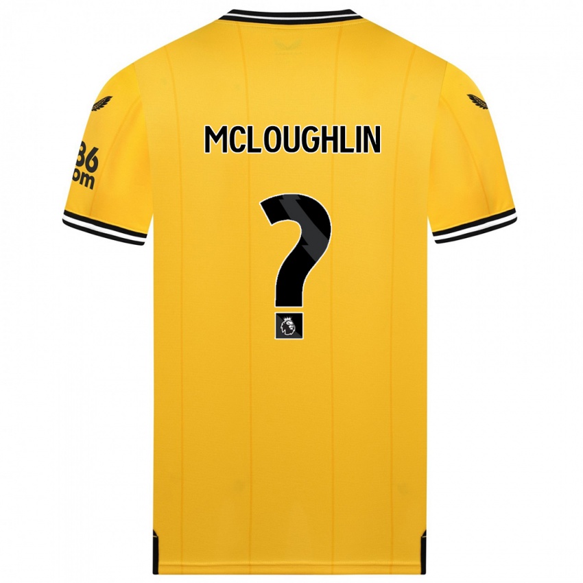 Criança Camisola Lee Mcloughlin #0 Amarelo Principal 2023/24 Camisa