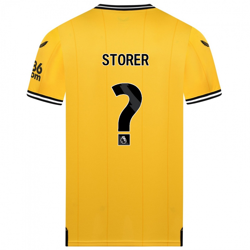 Criança Camisola James Storer #0 Amarelo Principal 2023/24 Camisa