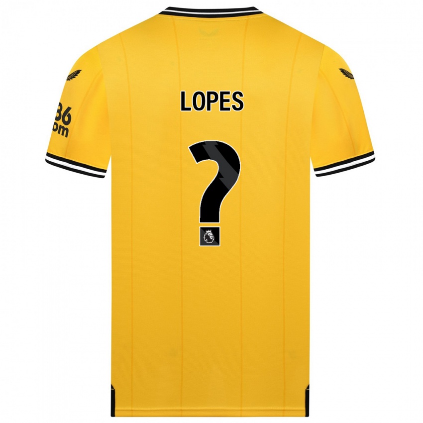 Criança Camisola Leo Lopes #0 Amarelo Principal 2023/24 Camisa