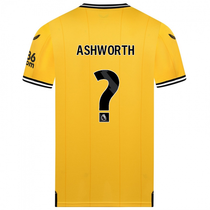 Criança Camisola Fin Ashworth #0 Amarelo Principal 2023/24 Camisa