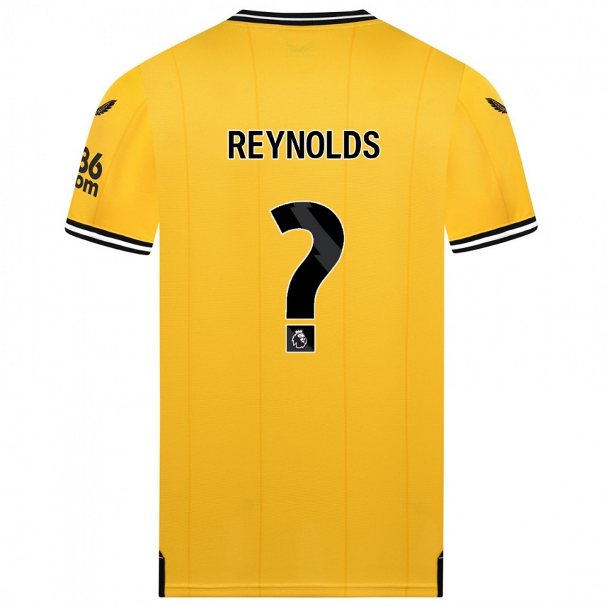 Criança Camisola Fabian Reynolds #0 Amarelo Principal 2023/24 Camisa