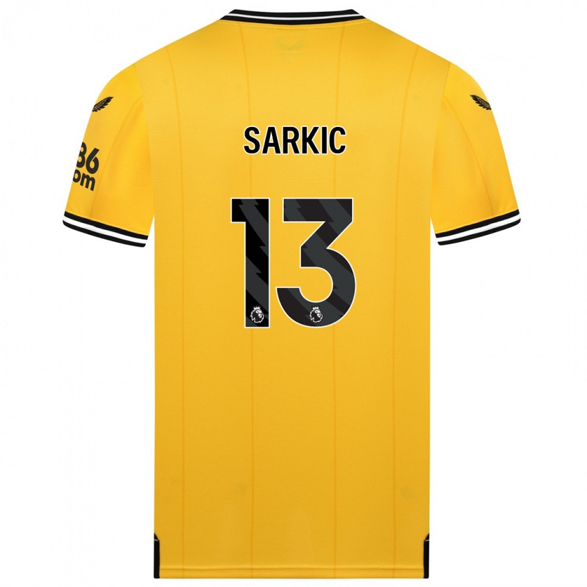 Criança Camisola Matija Sarkic #13 Amarelo Principal 2023/24 Camisa