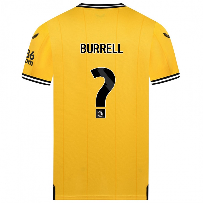 Criança Camisola Ackeme Francis-Burrell #0 Amarelo Principal 2023/24 Camisa