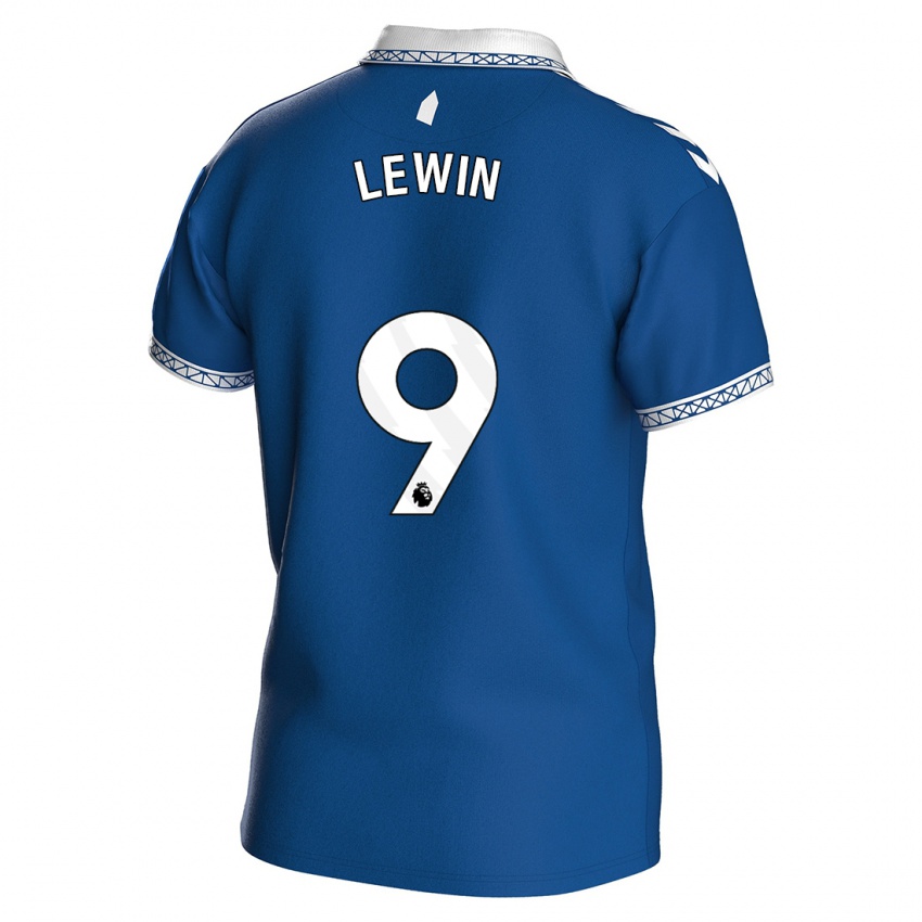 Criança Camisola Dominic Calvert-Lewin #9 Azul Real Principal 2023/24 Camisa
