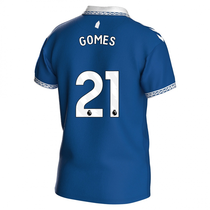 Criança Camisola André Gomes #21 Azul Real Principal 2023/24 Camisa