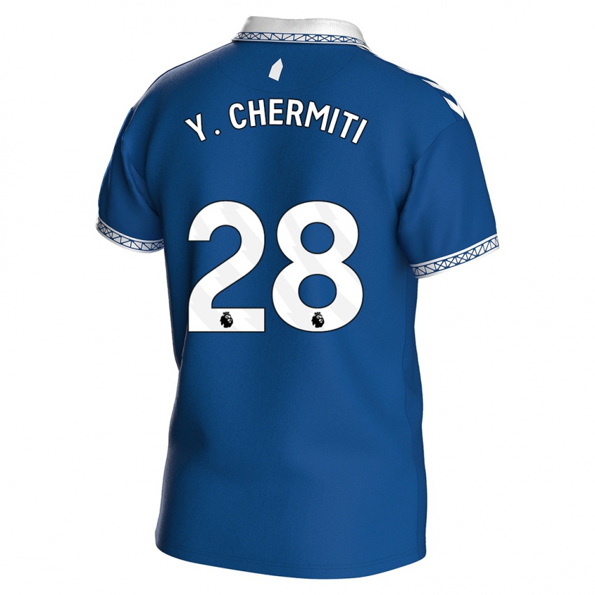 Criança Camisola Chermiti #28 Azul Real Principal 2023/24 Camisa