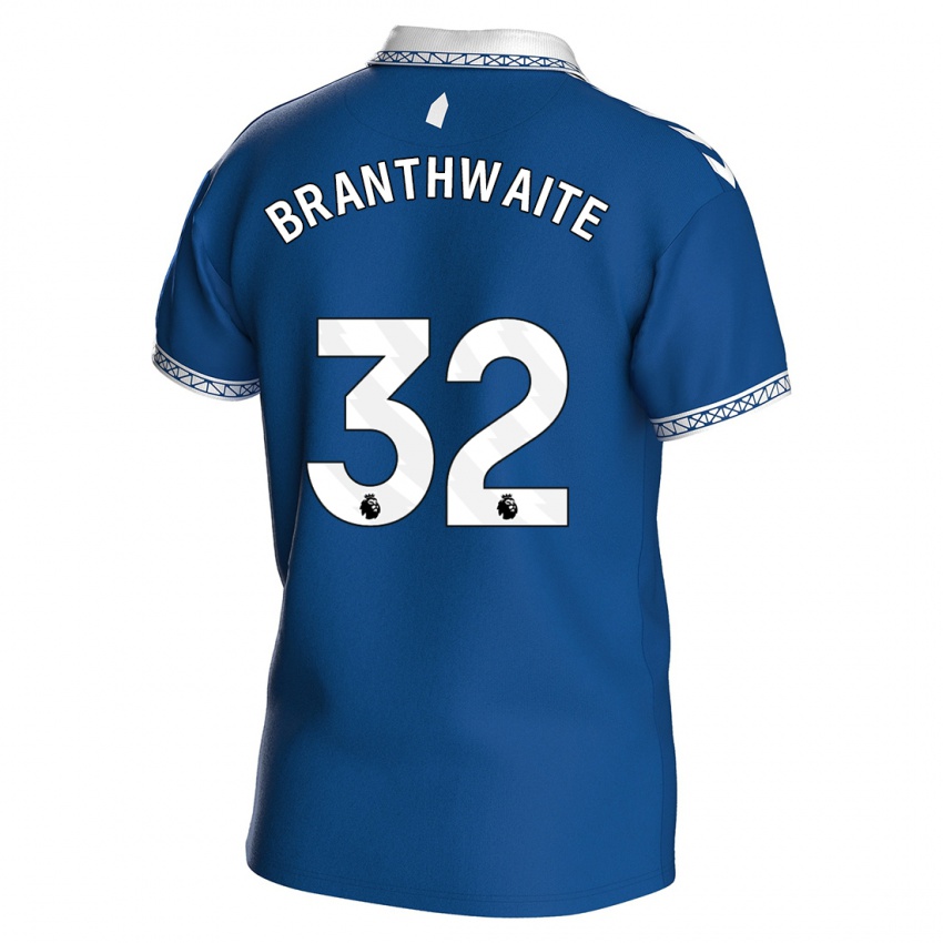 Criança Camisola Jarrad Branthwaite #32 Azul Real Principal 2023/24 Camisa