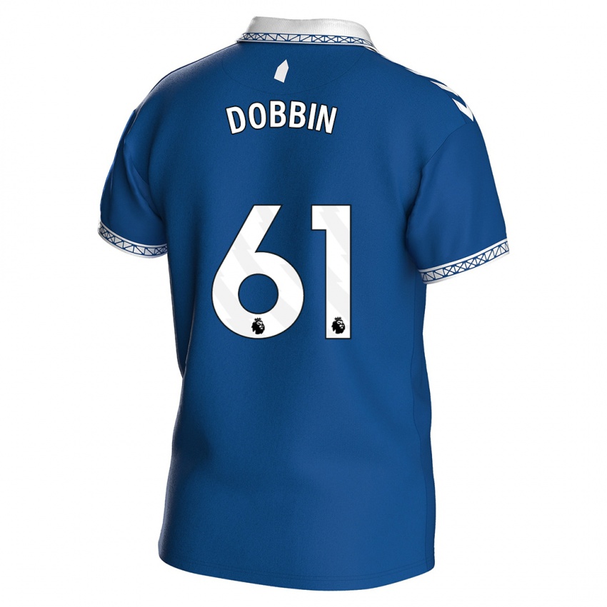 Criança Camisola Lewis Dobbin #61 Azul Real Principal 2023/24 Camisa