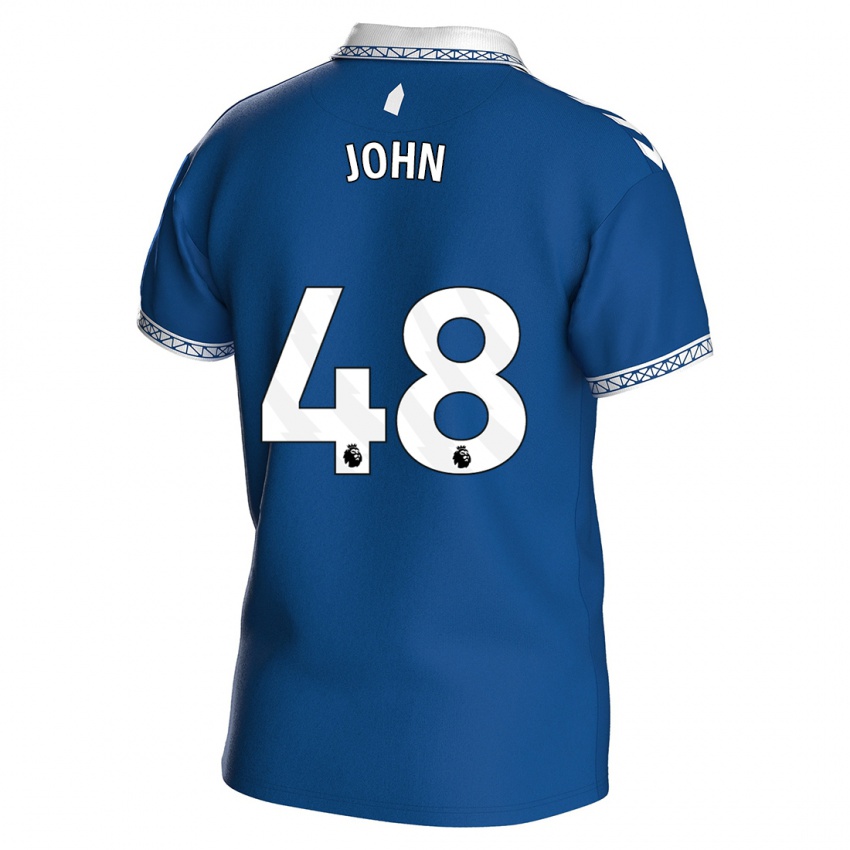 Criança Camisola Kyle John #48 Azul Real Principal 2023/24 Camisa