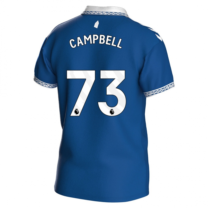 Criança Camisola Elijah Campbell #73 Azul Real Principal 2023/24 Camisa