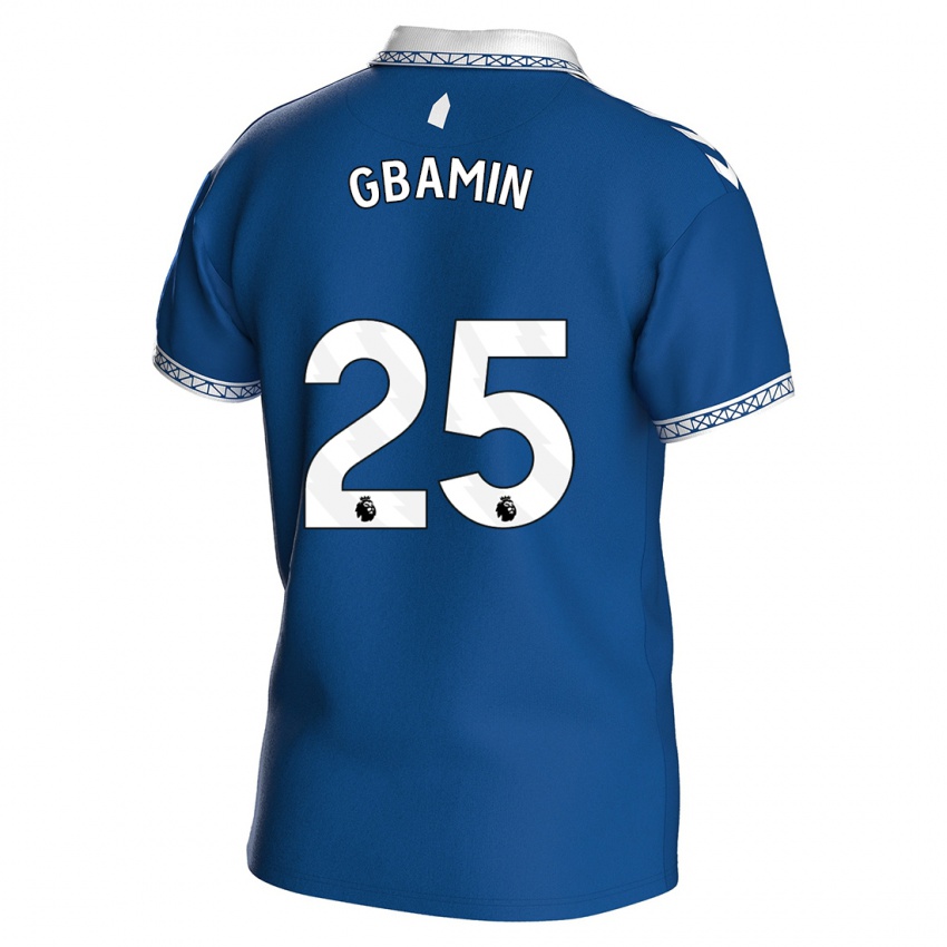 Criança Camisola Jean-Philippe Gbamin #25 Azul Real Principal 2023/24 Camisa