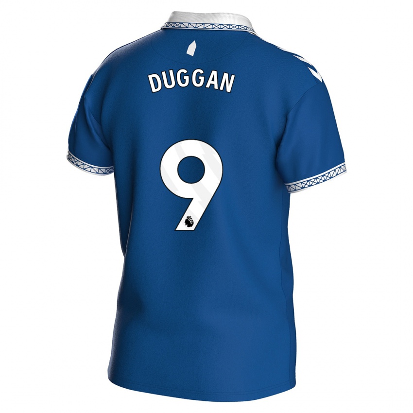 Criança Camisola Toni Duggan #9 Azul Real Principal 2023/24 Camisa