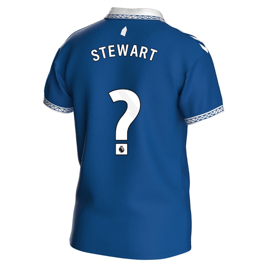 Criança Camisola Jak Stewart #0 Azul Real Principal 2023/24 Camisa