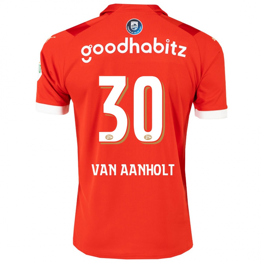 Criança Camisola Patrick Van Aanholt #30 Vermelho Principal 2023/24 Camisa