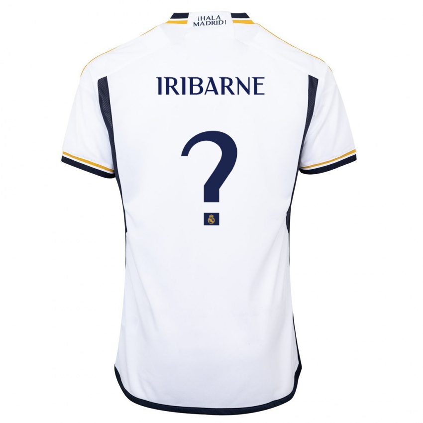 Criança Camisola Bruno Iribarne #0 Branco Principal 2023/24 Camisa