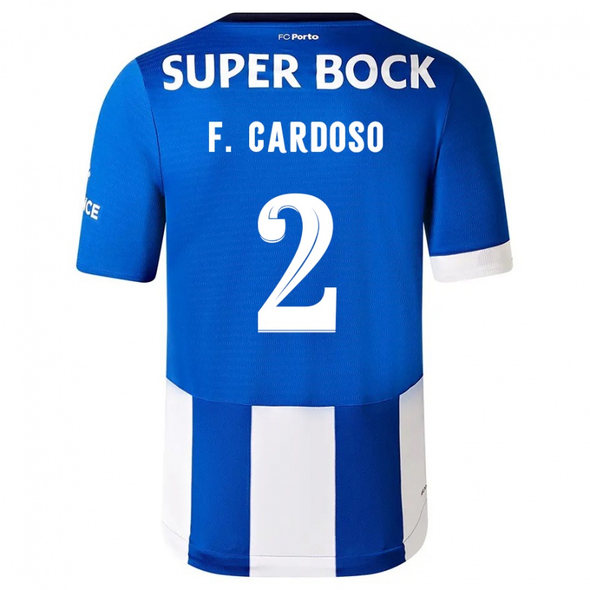 Criança Camisola Fabio Cardoso #2 Branco Azulado Principal 2023/24 Camisa