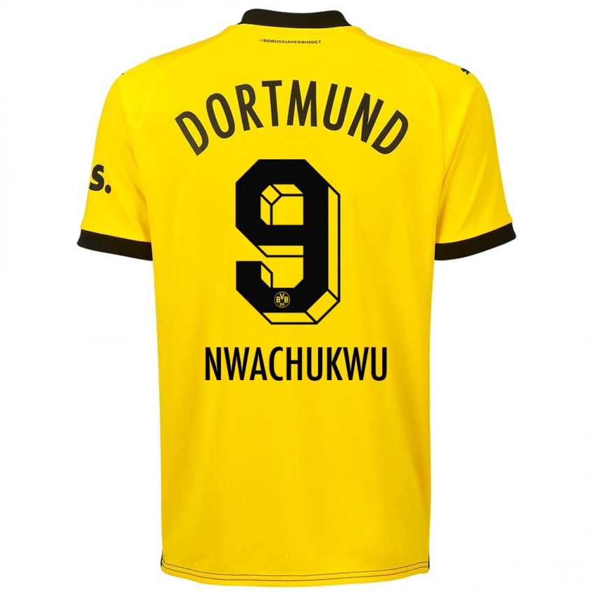 Criança Camisola Isaak Nwachukwu #9 Amarelo Principal 2023/24 Camisa
