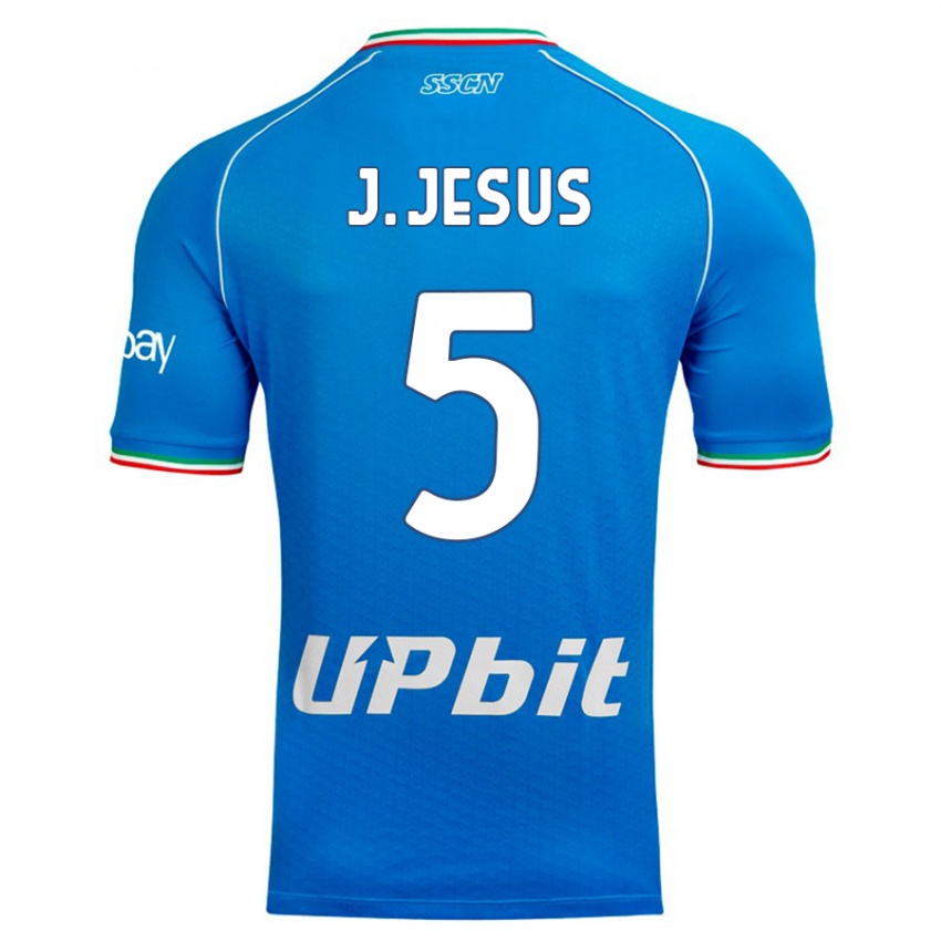 Criança Camisola Juan Jesus #5 Céu Azul Principal 2023/24 Camisa