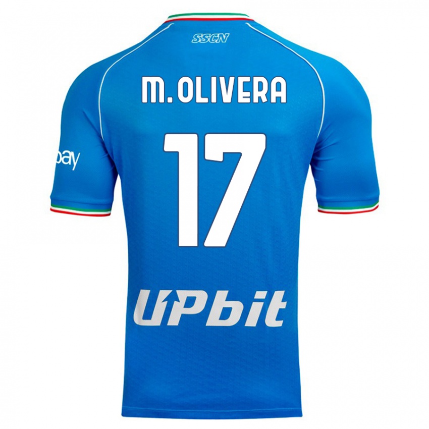 Criança Camisola Mathias Olivera #17 Céu Azul Principal 2023/24 Camisa