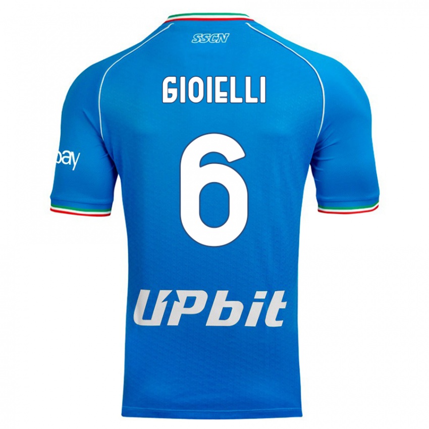 Criança Camisola Francesco Gioielli #6 Céu Azul Principal 2023/24 Camisa