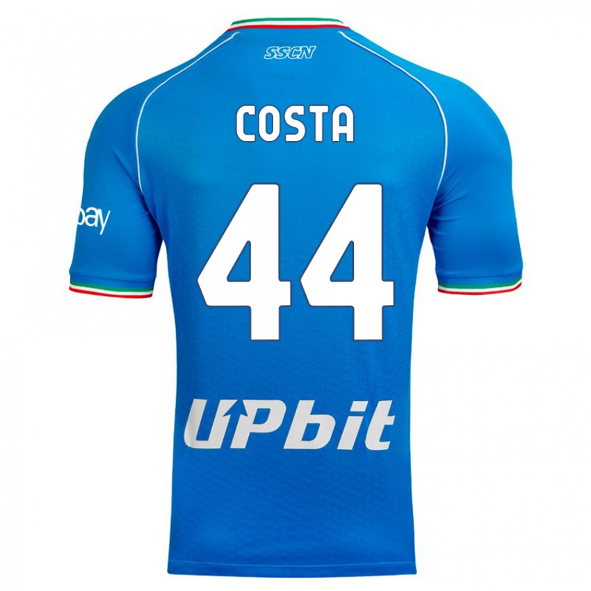 Criança Camisola Filippo Costa #44 Céu Azul Principal 2023/24 Camisa