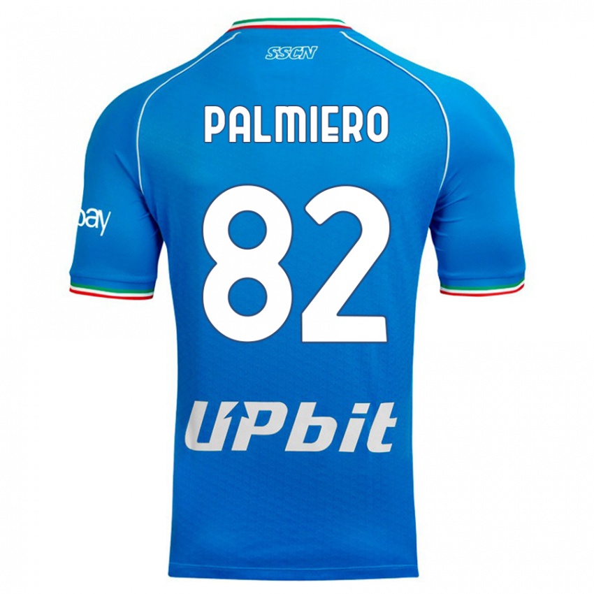 Criança Camisola Luca Palmiero #82 Céu Azul Principal 2023/24 Camisa