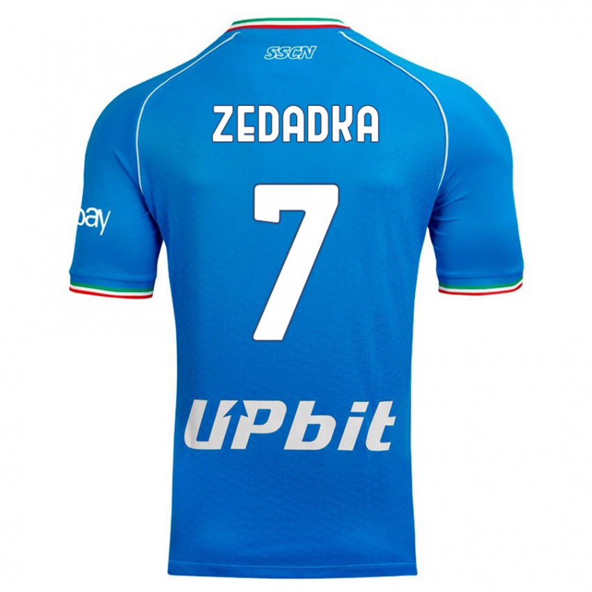 Criança Camisola Karim Zedadka #7 Céu Azul Principal 2023/24 Camisa