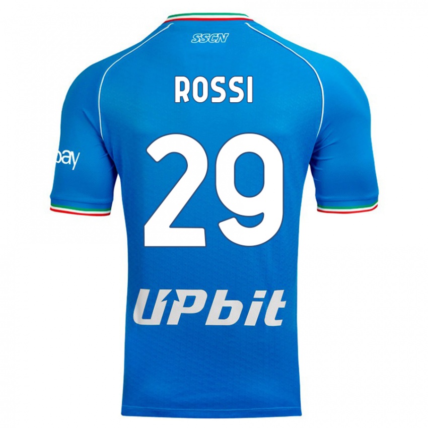 Criança Camisola Francesco Rossi #29 Céu Azul Principal 2023/24 Camisa